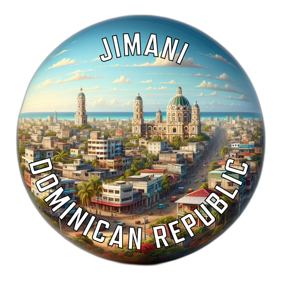 Jimani Dominican Republic Souvenir Die Cut Flat Magnet Image 1