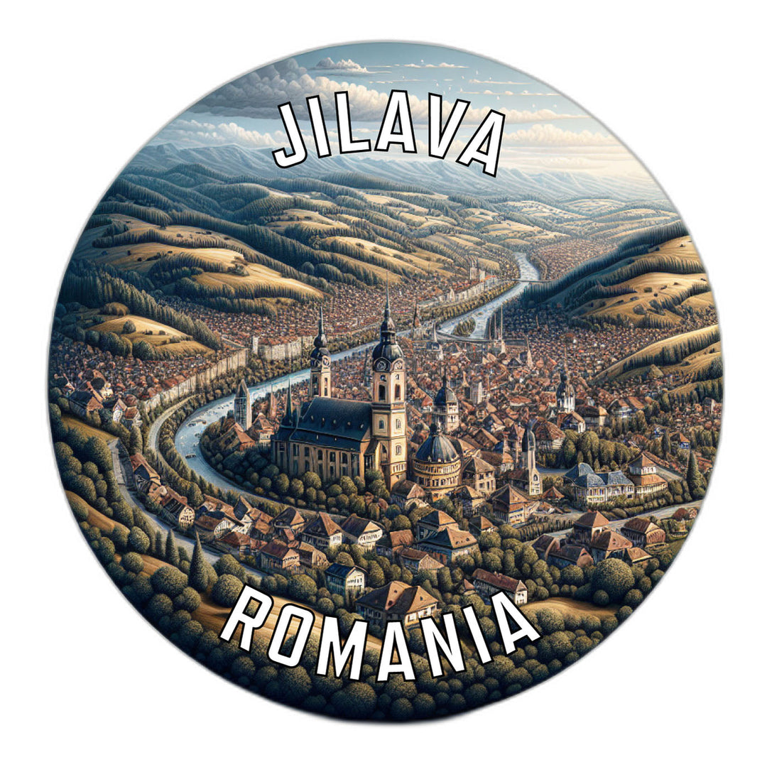 Jilava Romania Souvenir Die Cut Flat Magnet Image 1