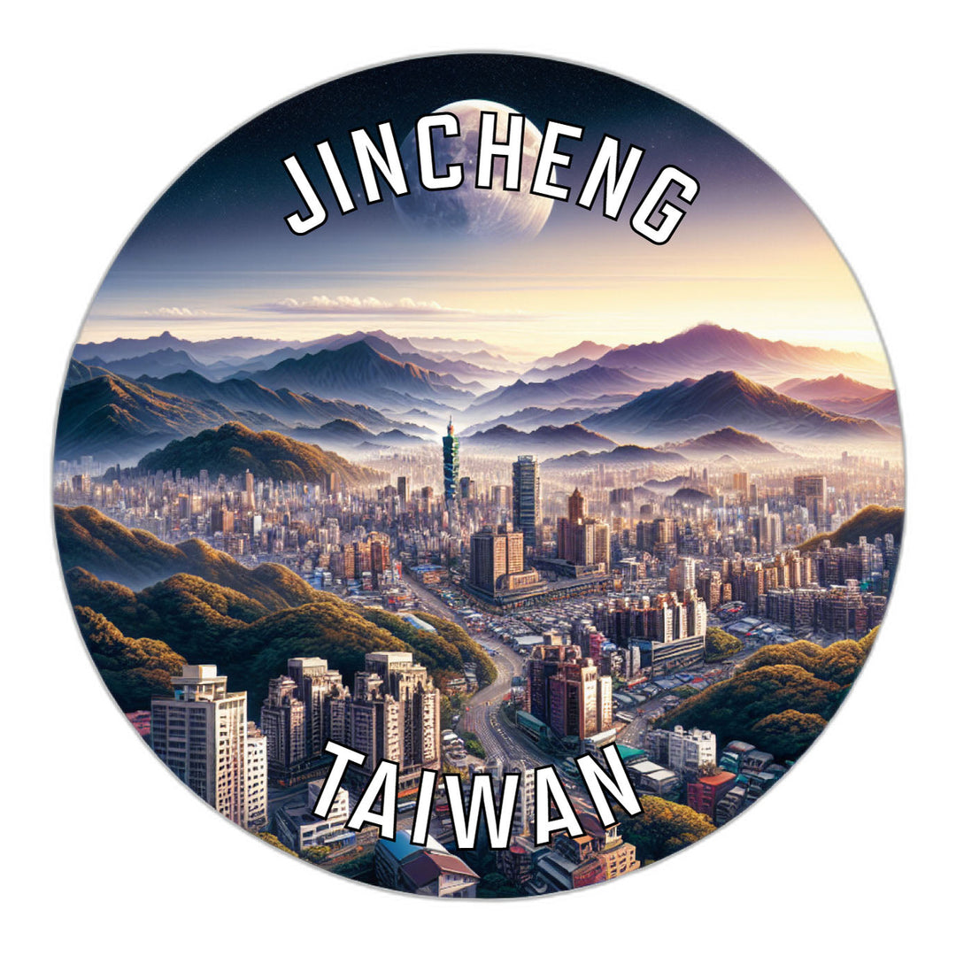 Jincheng Taiwan Souvenir Die Cut Flat Magnet Image 1