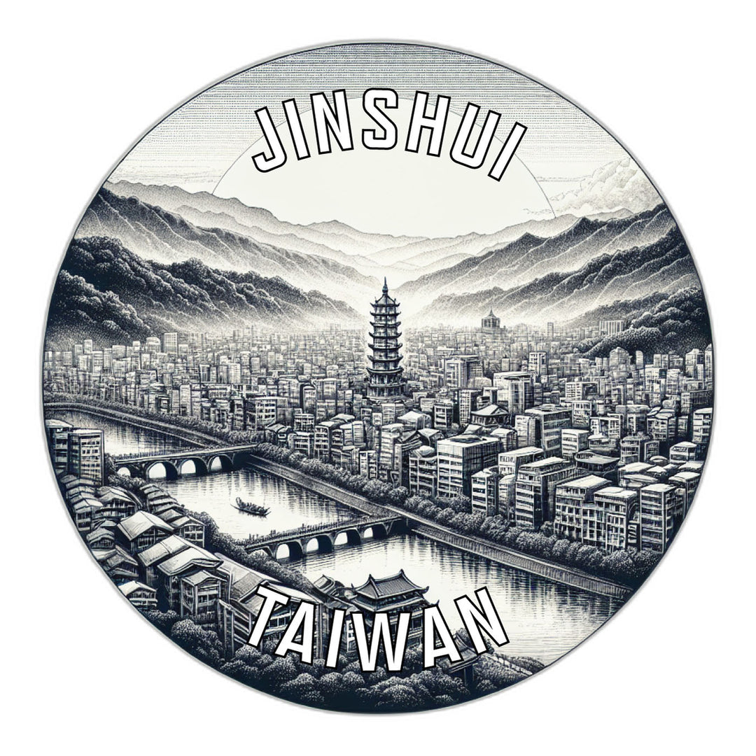 Jinshui Taiwan Souvenir Die Cut Flat Magnet Image 1