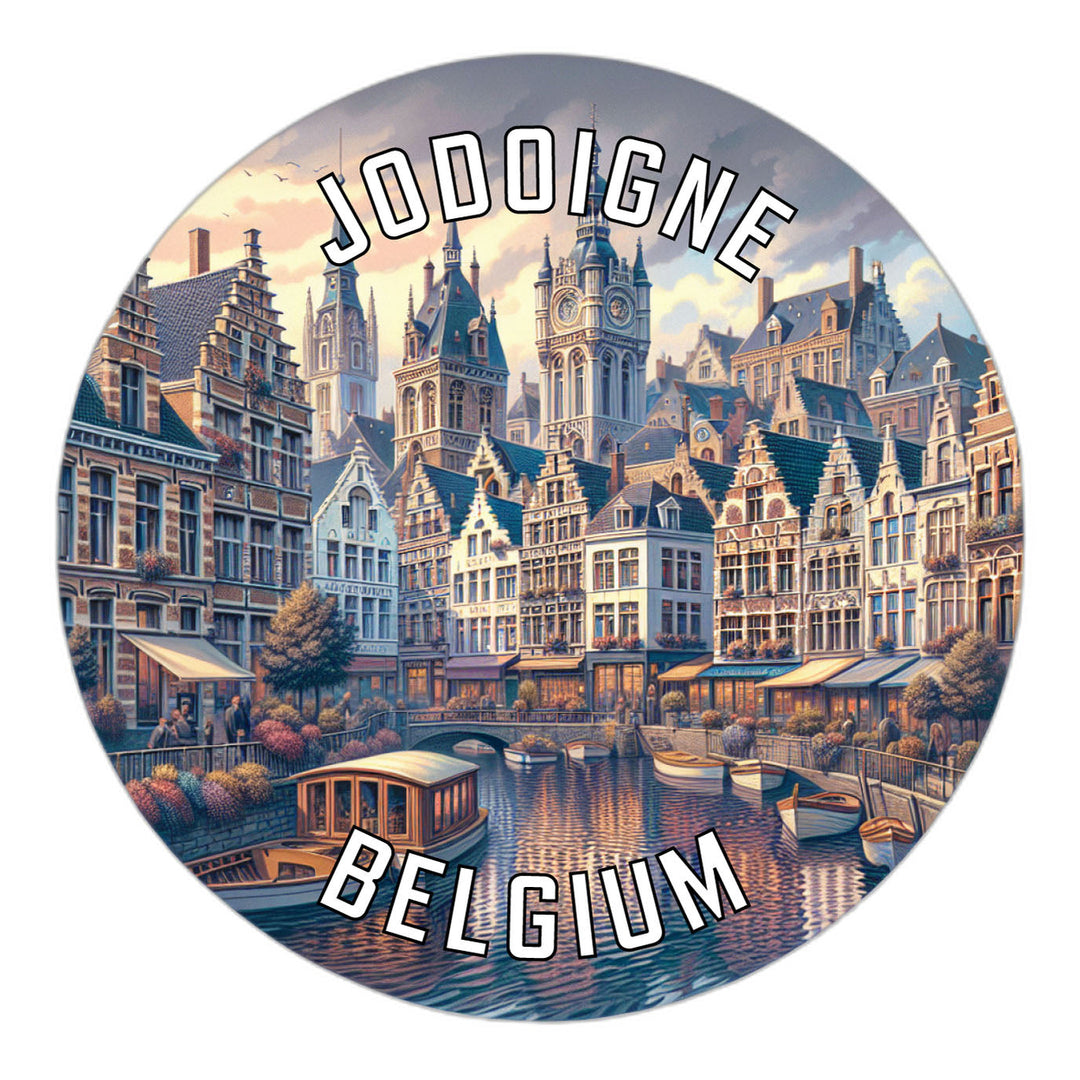 Jodoigne Belgium Souvenir Die Cut Flat Magnet Image 1