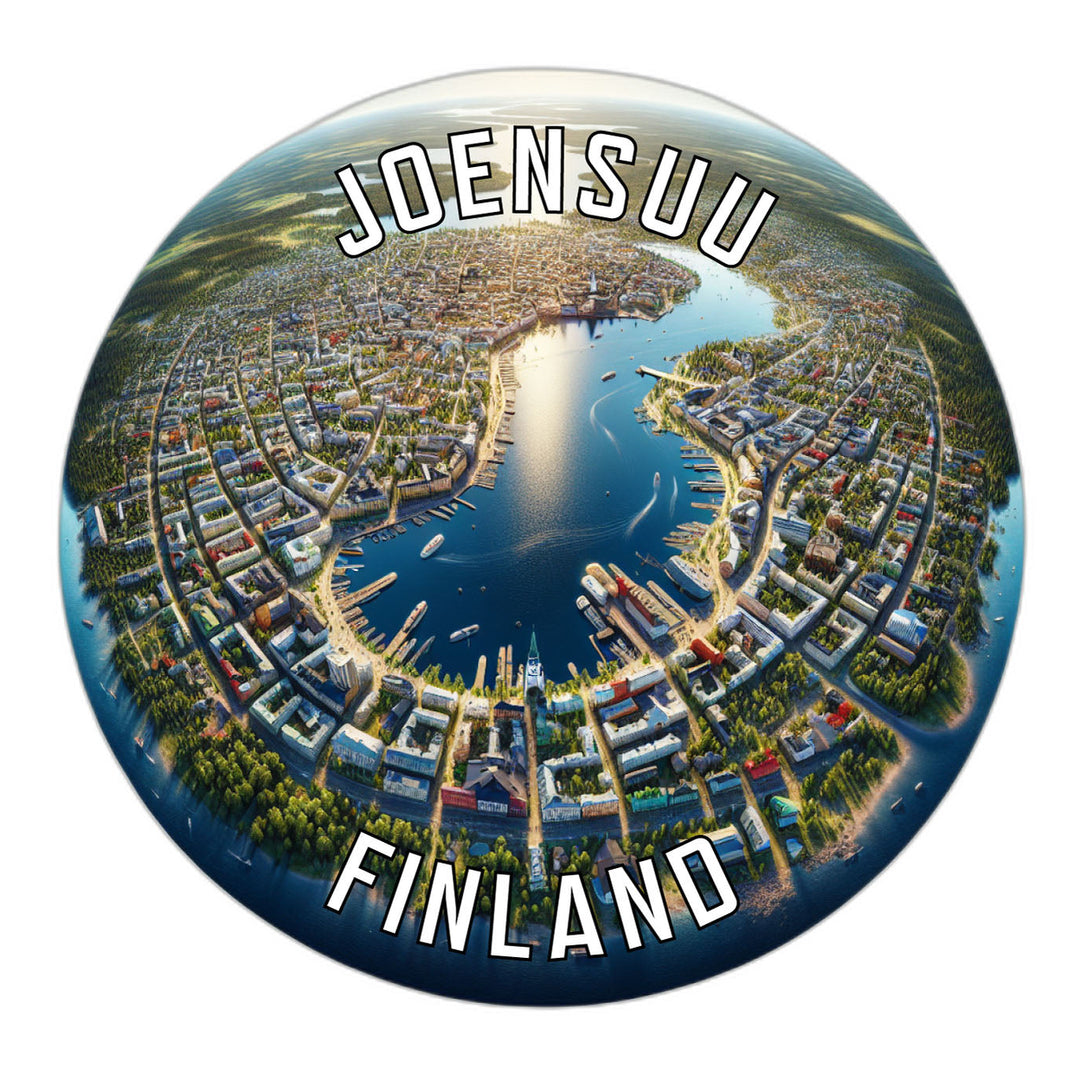 Joensuu Finland Souvenir Die Cut Flat Magnet Image 1