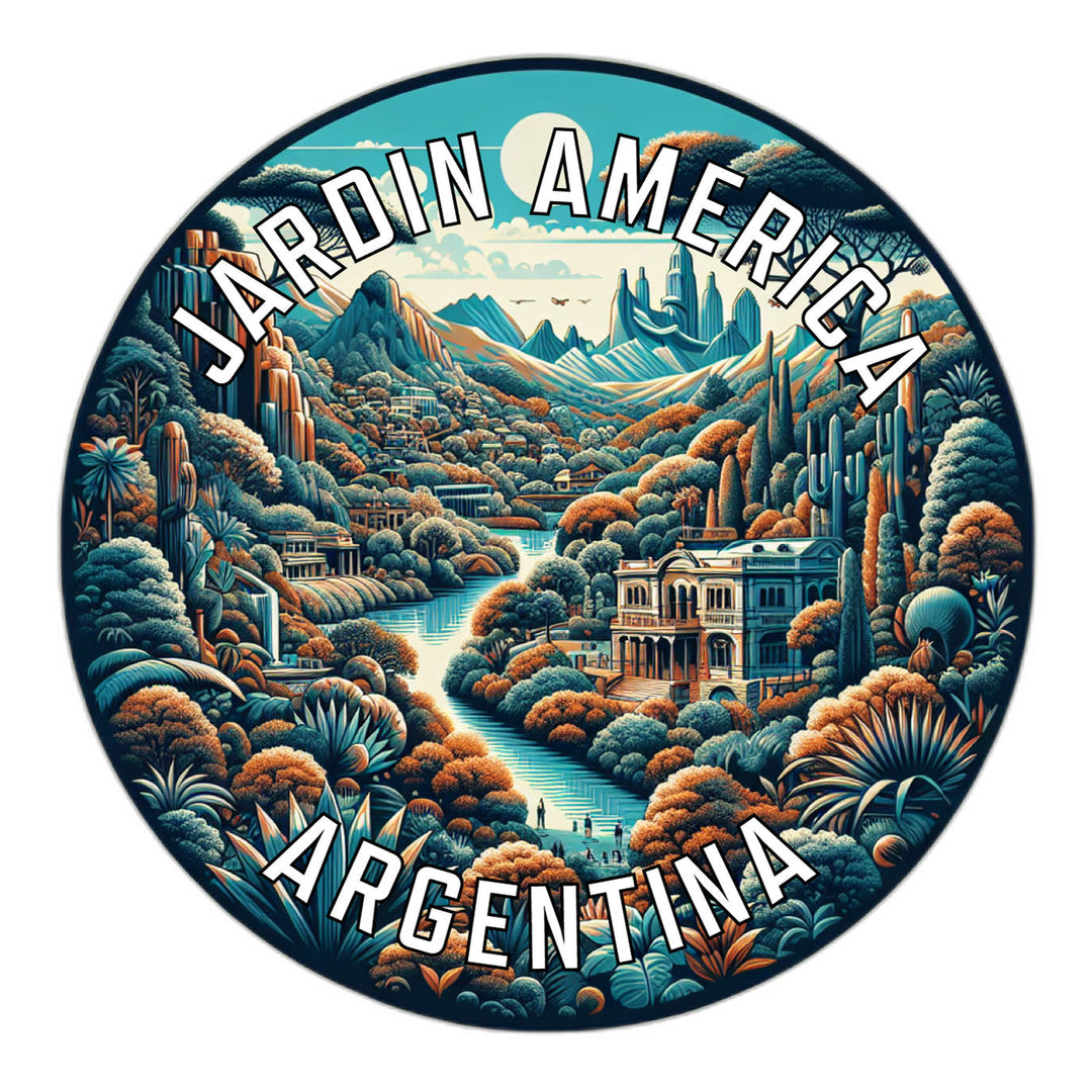 Jardin America Argentina Souvenir Die Cut Flat Magnet Image 1