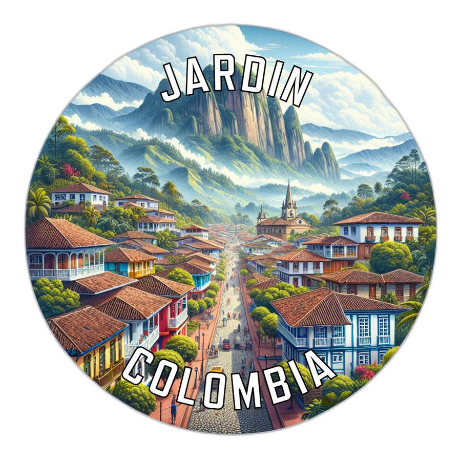 Jardin Colombia Souvenir Die Cut Flat Magnet Image 1