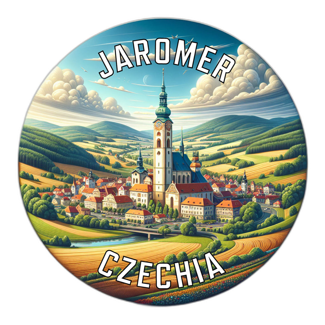 Jaromer Czechia Souvenir Die Cut Flat Magnet Image 1