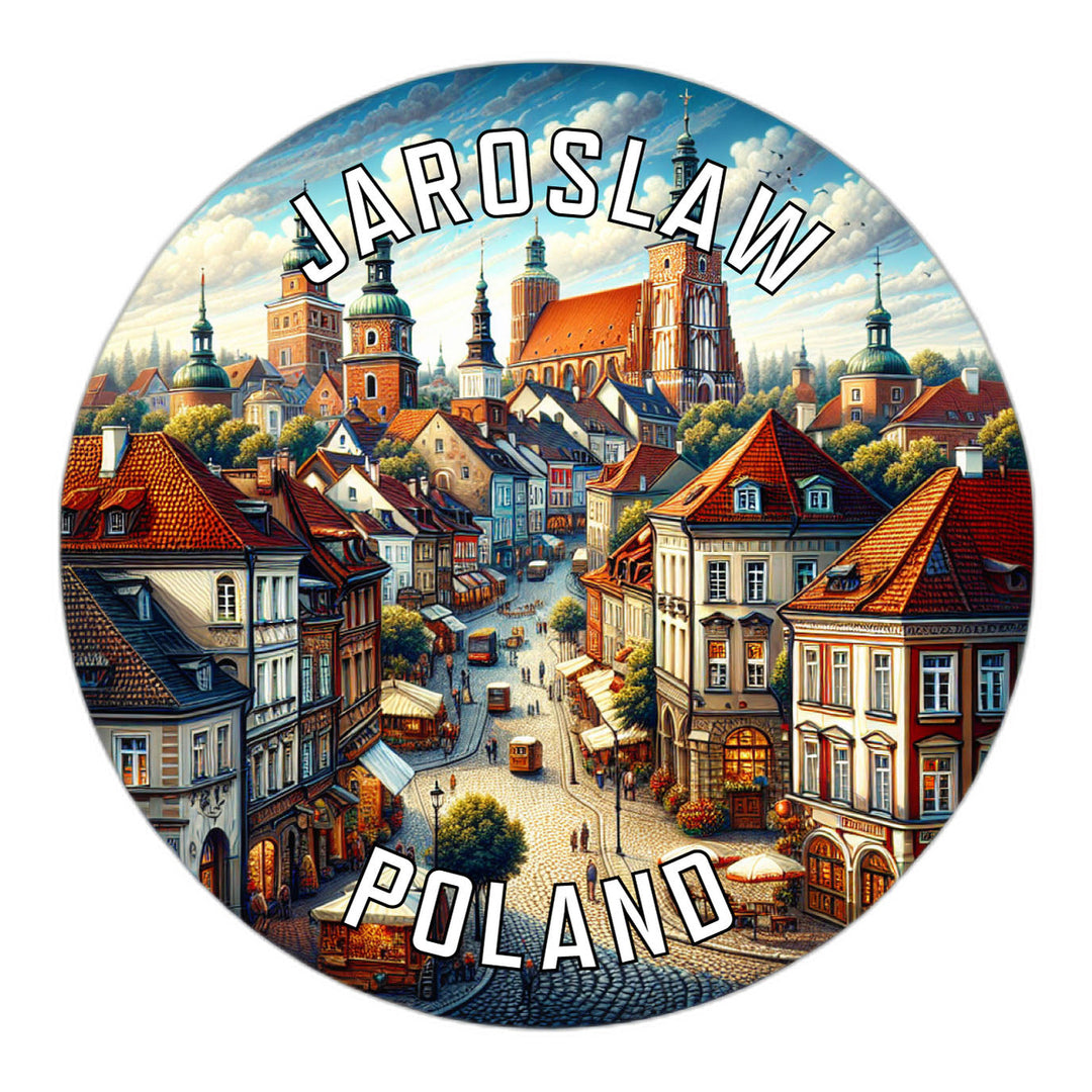 Jaroslaw Poland Souvenir Die Cut Flat Magnet Image 1