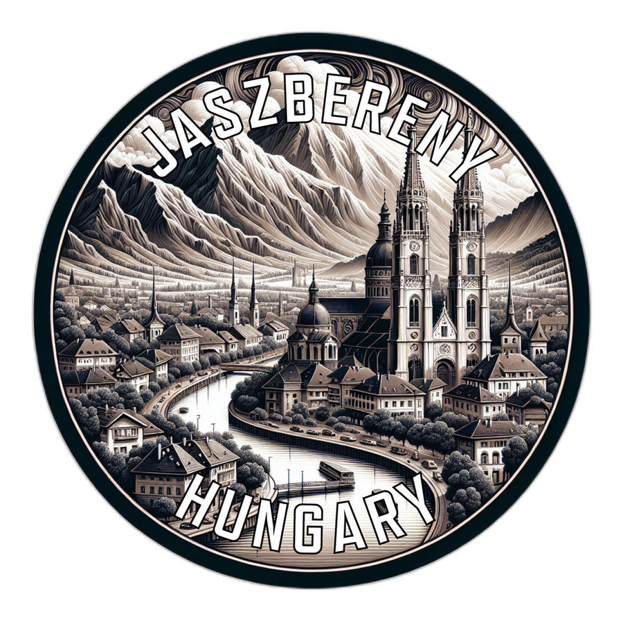 Jaszbereny Hungary Souvenir Die Cut Flat Magnet Image 1