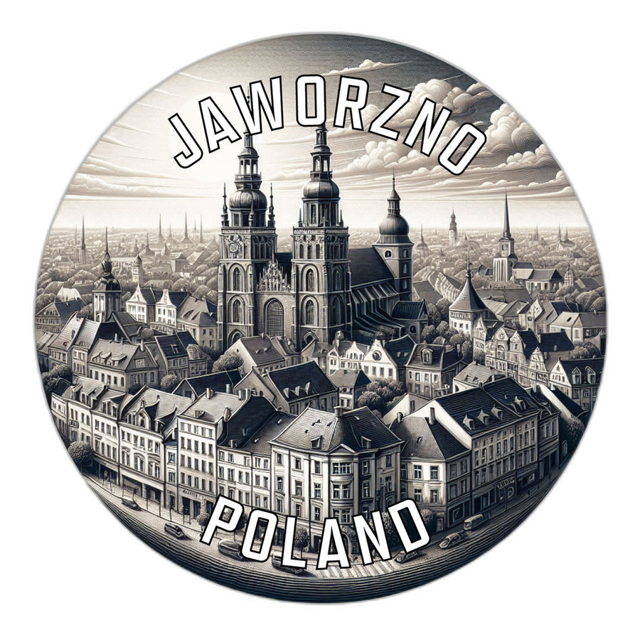 Jaworzno Poland Souvenir Die Cut Flat Magnet Image 1