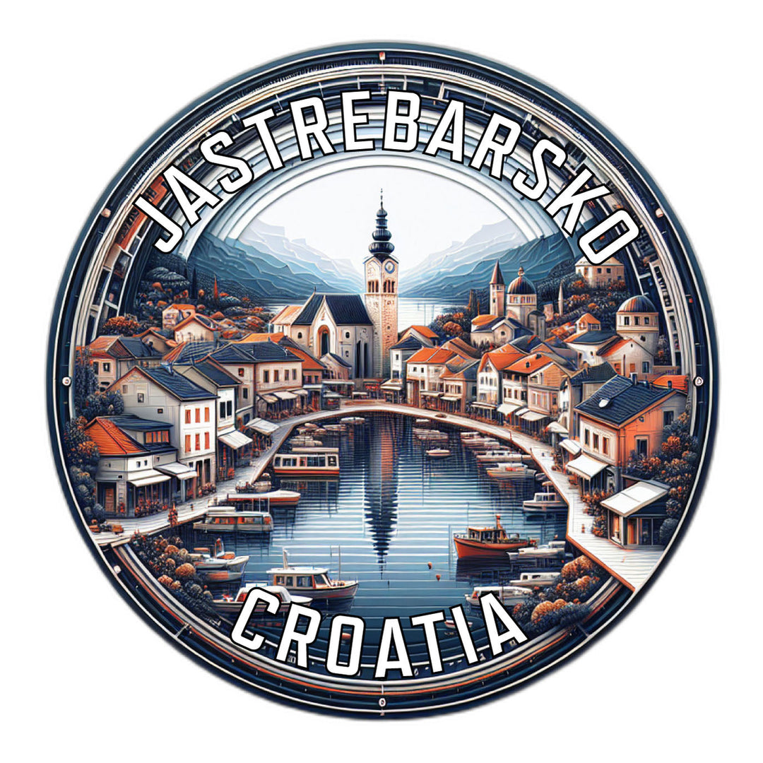 Jastrebarsko Croatia Souvenir Die Cut Flat Magnet Image 1