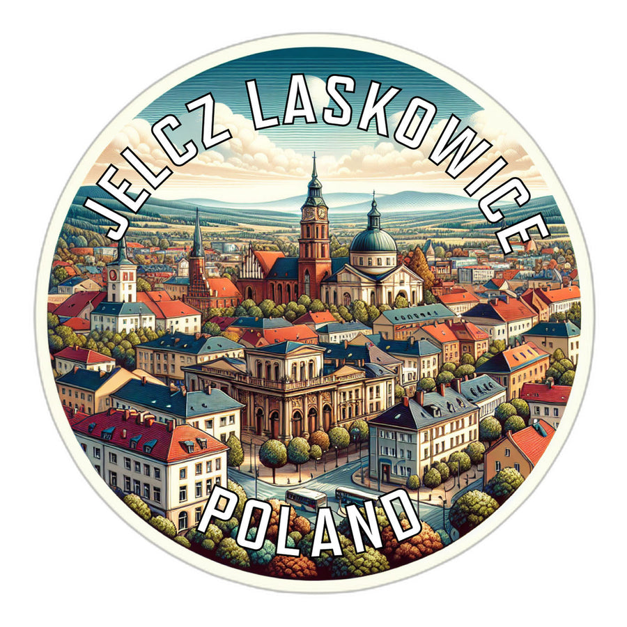 Jelcz Laskowice Poland Souvenir Die Cut Flat Magnet Image 1