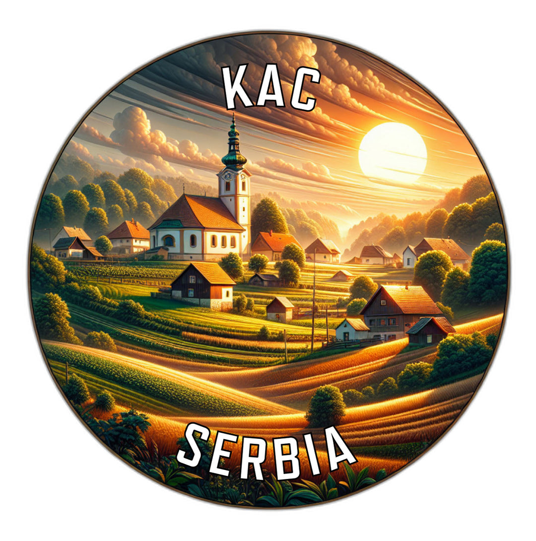 Kac Serbia Souvenir Die Cut Flat Magnet Image 1