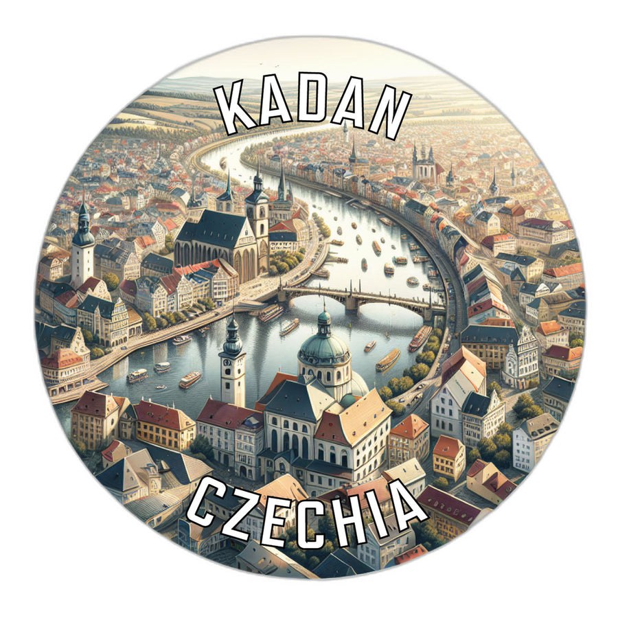 Kadan Czechia Souvenir Die Cut Flat Magnet Image 1