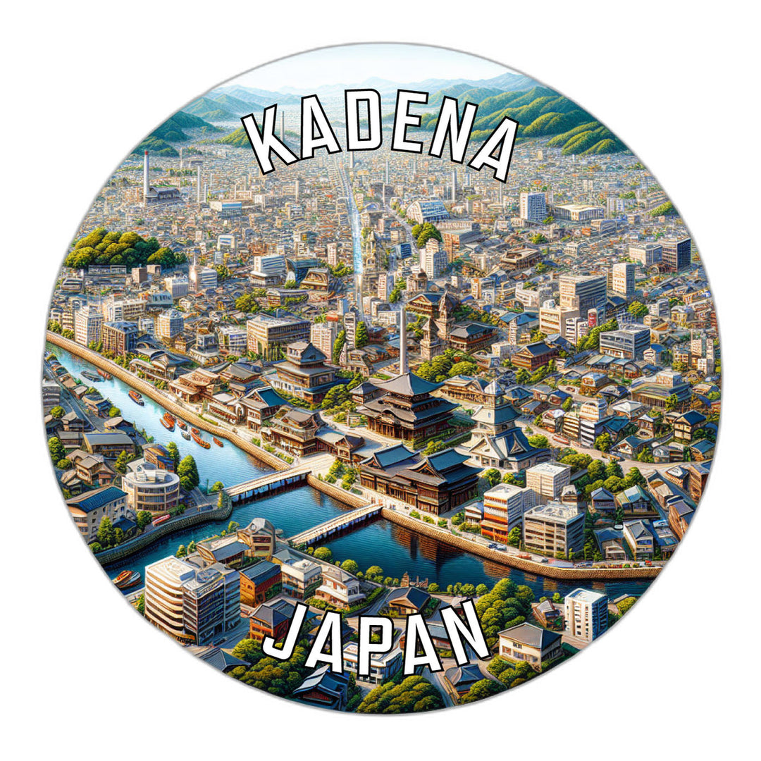 Kadena Japan Souvenir Die Cut Flat Magnet Image 1