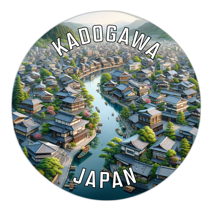 Kadogawa Japan Souvenir Die Cut Flat Magnet Image 1