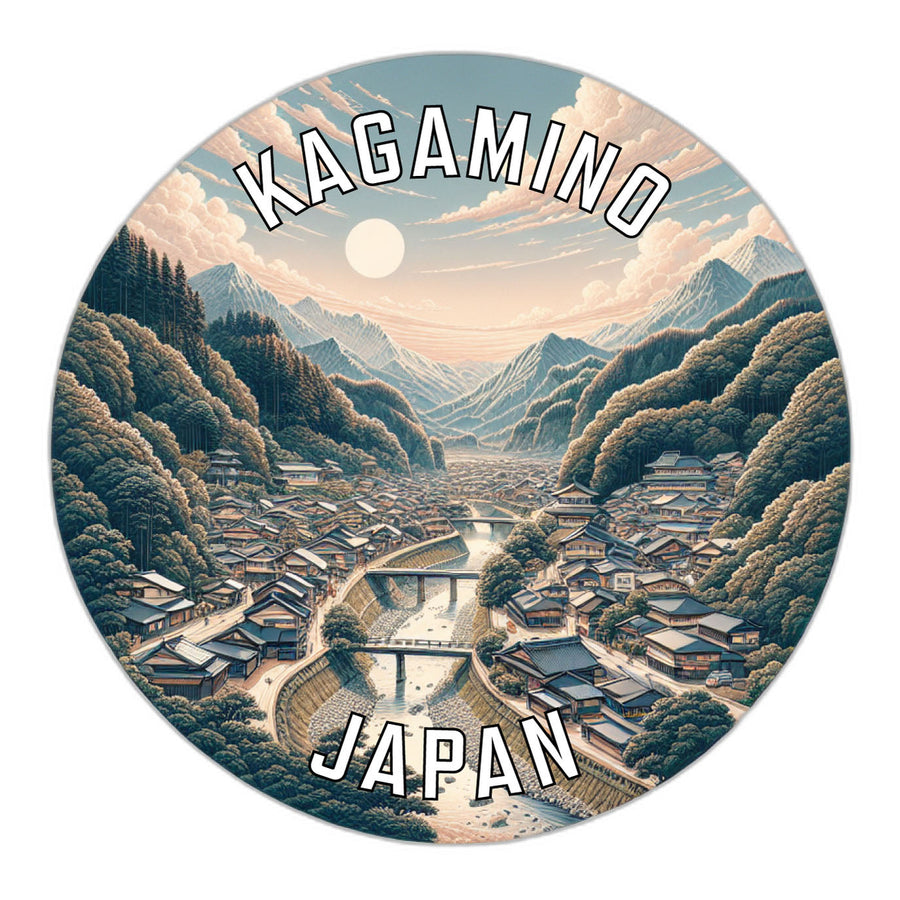 Kagamino Japan Souvenir Die Cut Flat Magnet Image 1