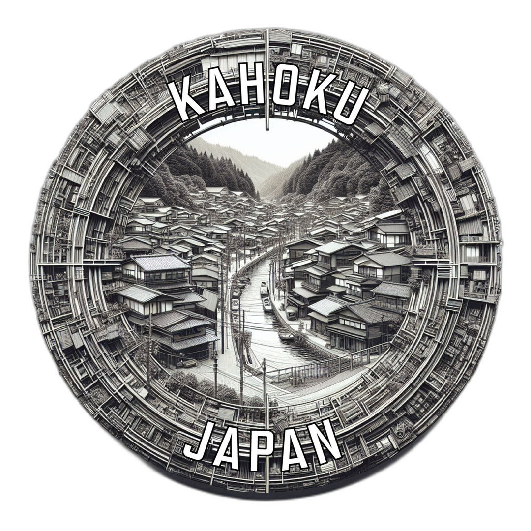 Kahoku Japan Souvenir Die Cut Flat Magnet Image 1