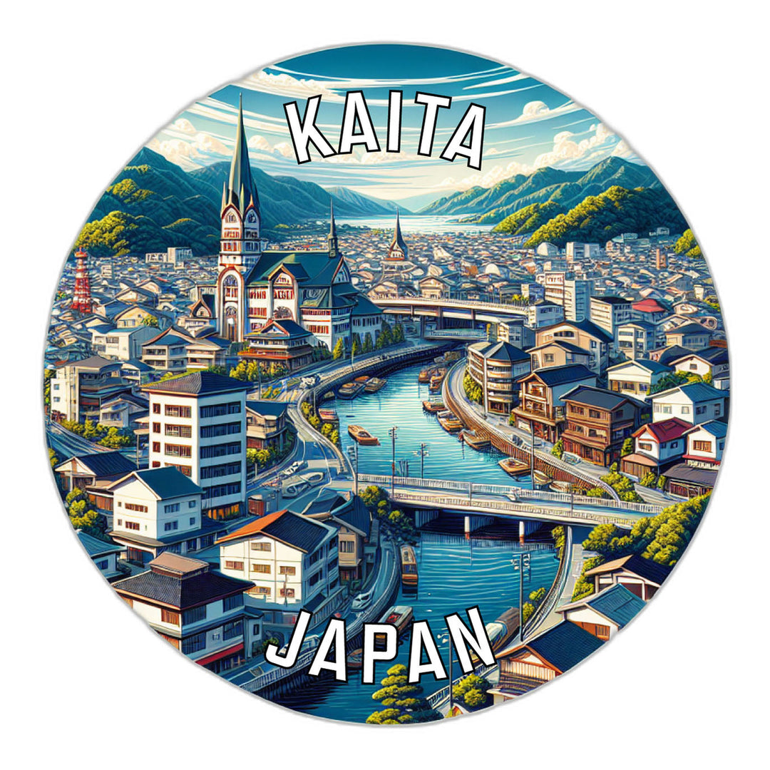 Kaita Japan Souvenir Die Cut Flat Magnet Image 1