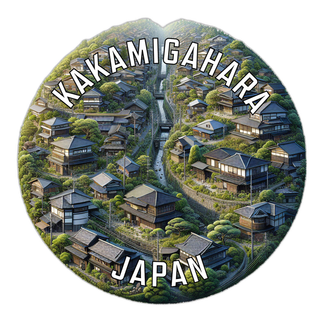 Kakamigahara Japan Souvenir Die Cut Flat Magnet Image 1