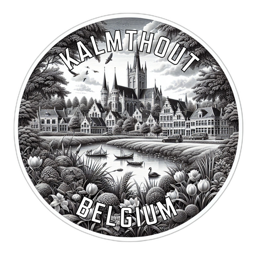 Kalmthout Belgium Souvenir Die Cut Flat Magnet Image 1