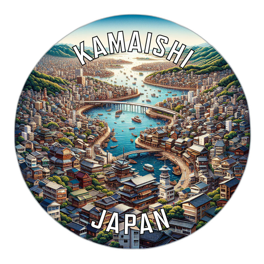 Kamaishi Japan Souvenir Die Cut Flat Magnet Image 1