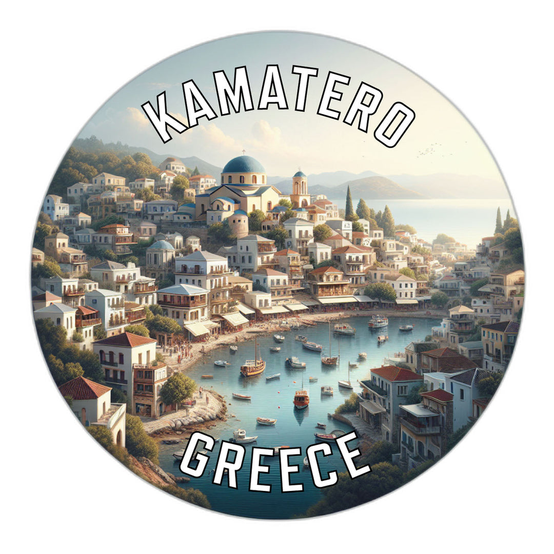 Kamatero Greece Souvenir Die Cut Flat Magnet Image 1