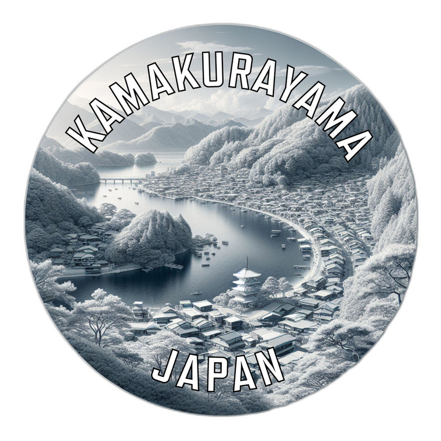 Kamakurayama Japan Souvenir Die Cut Flat Magnet Image 1