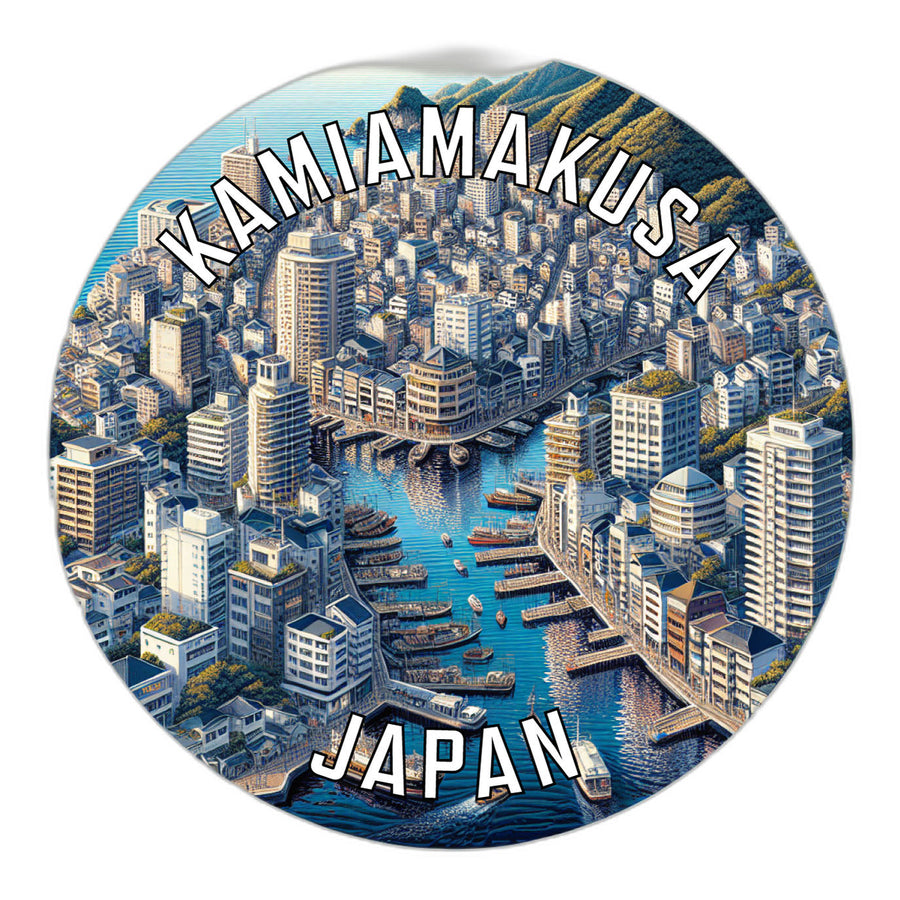 Kamiamakusa Japan Souvenir Die Cut Flat Magnet Image 1