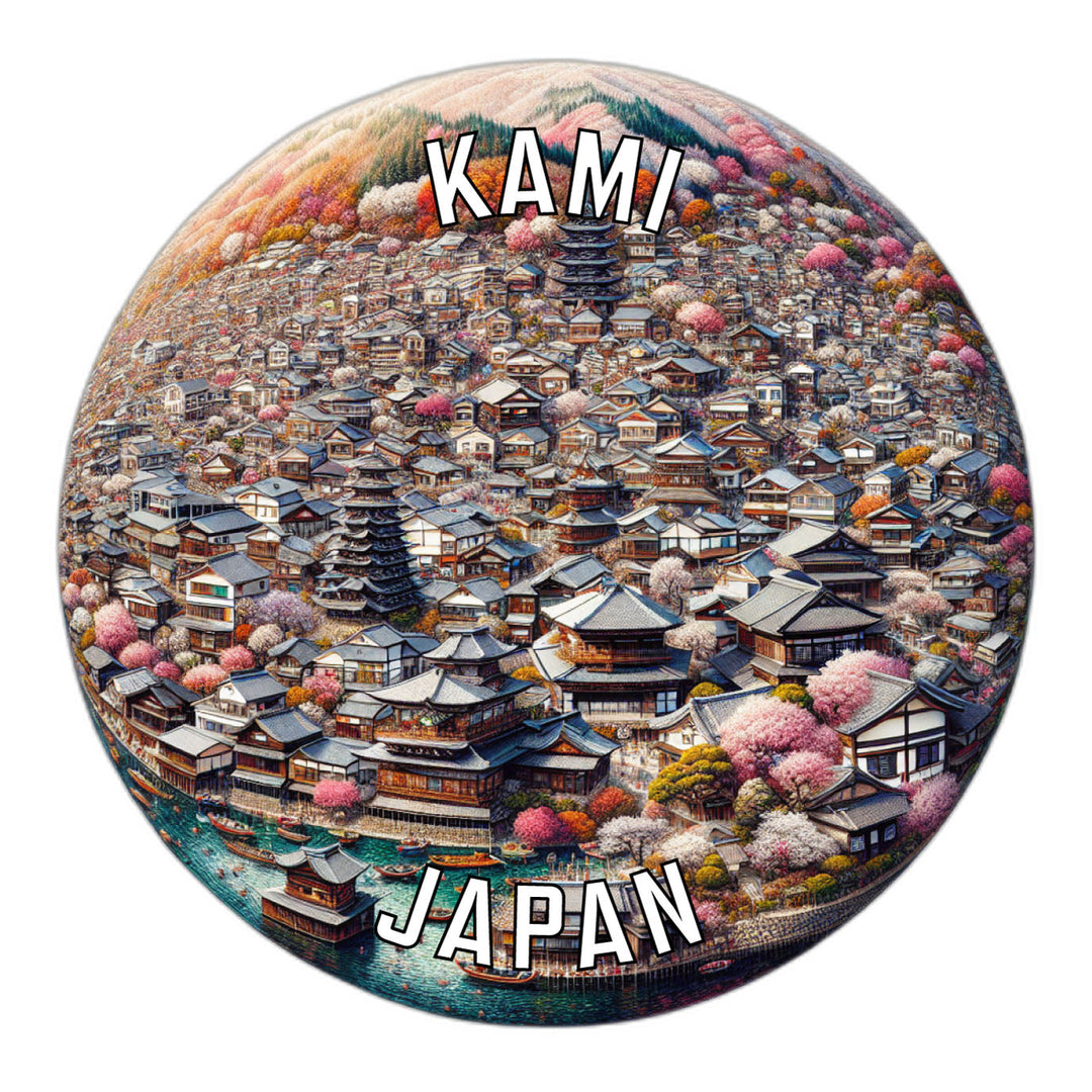 Kami Japan Souvenir Die Cut Flat Magnet Image 1