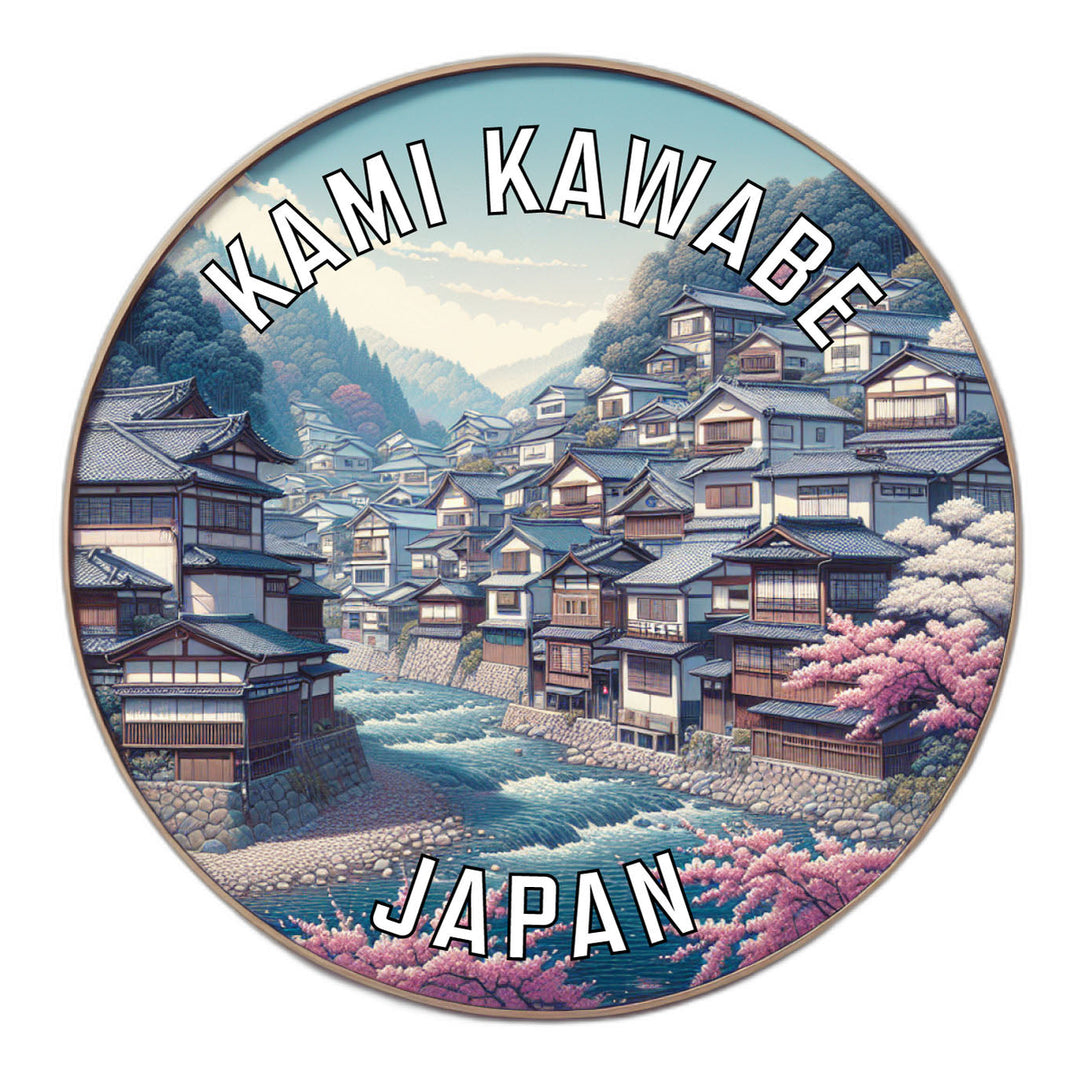 Kami kawabe Japan Souvenir Die Cut Flat Magnet Image 1