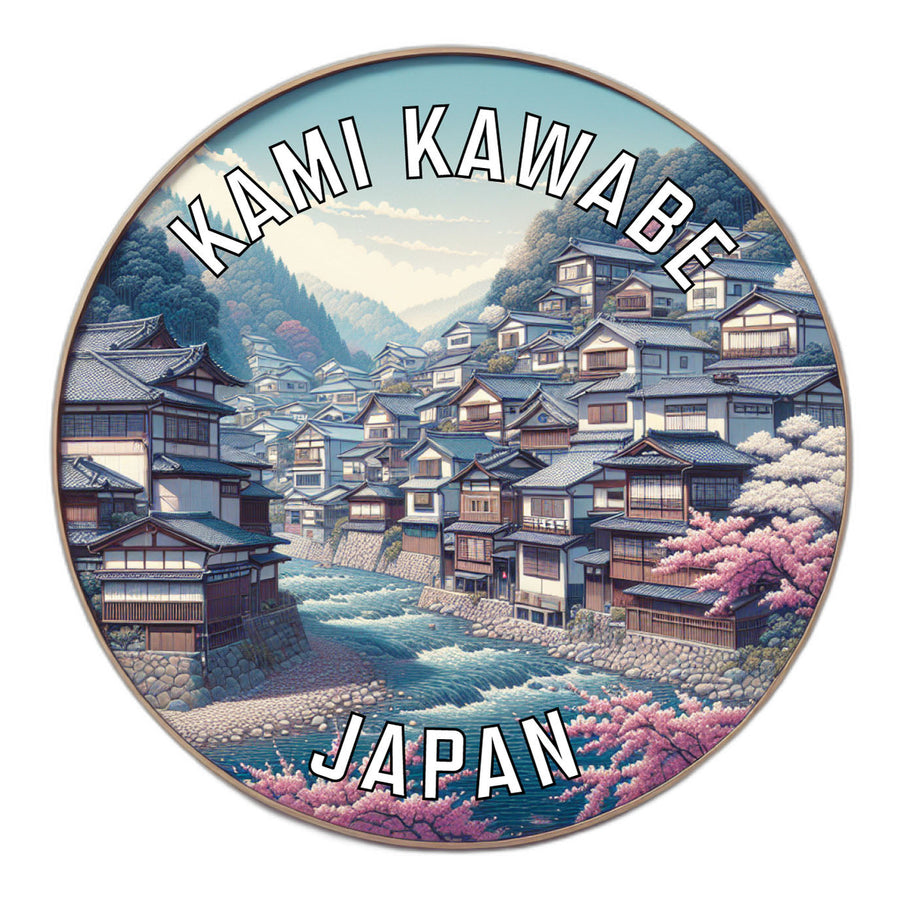 Kami kawabe Japan Souvenir Die Cut Flat Magnet Image 1