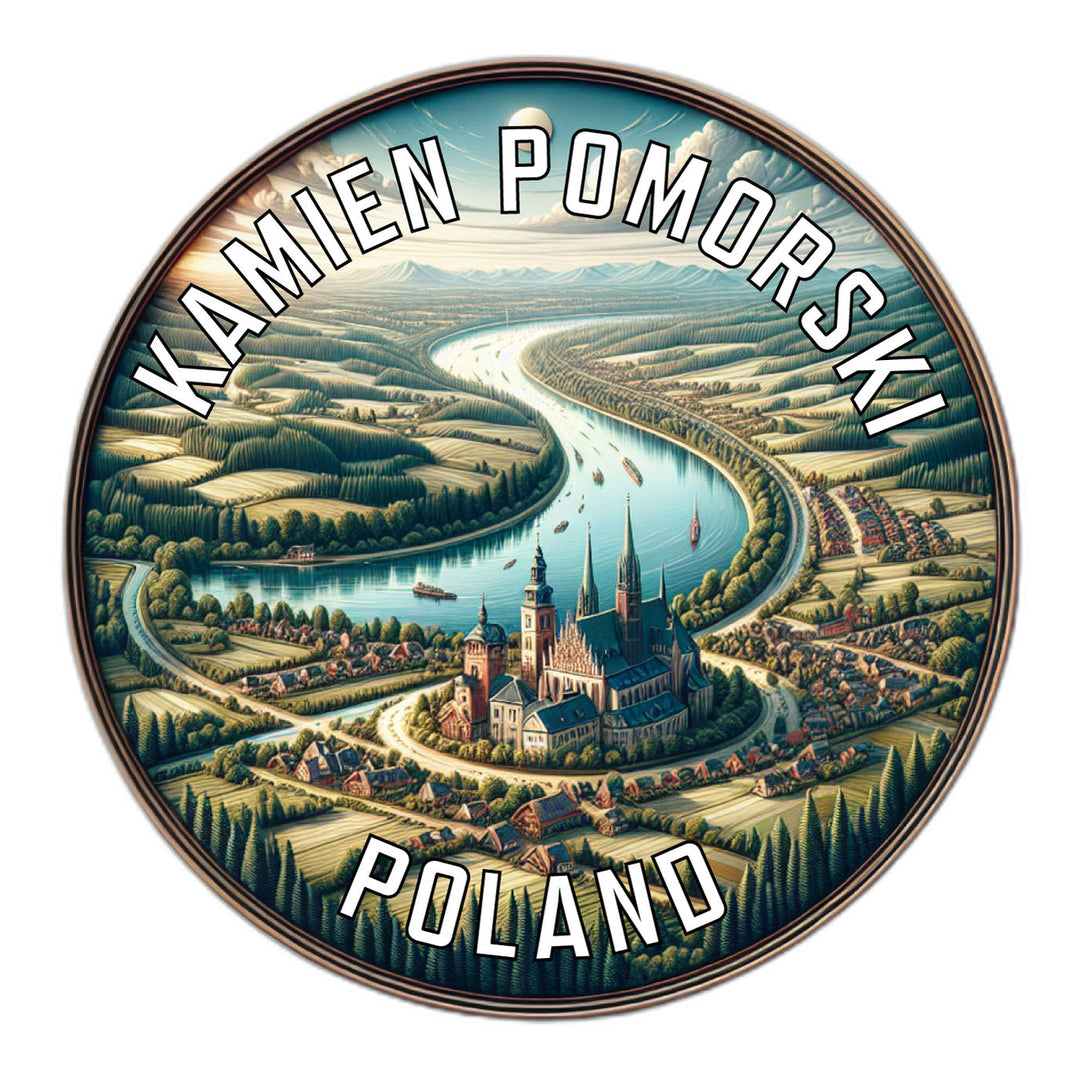 Kamien Pomorski Poland Souvenir Die Cut Flat Magnet Image 1