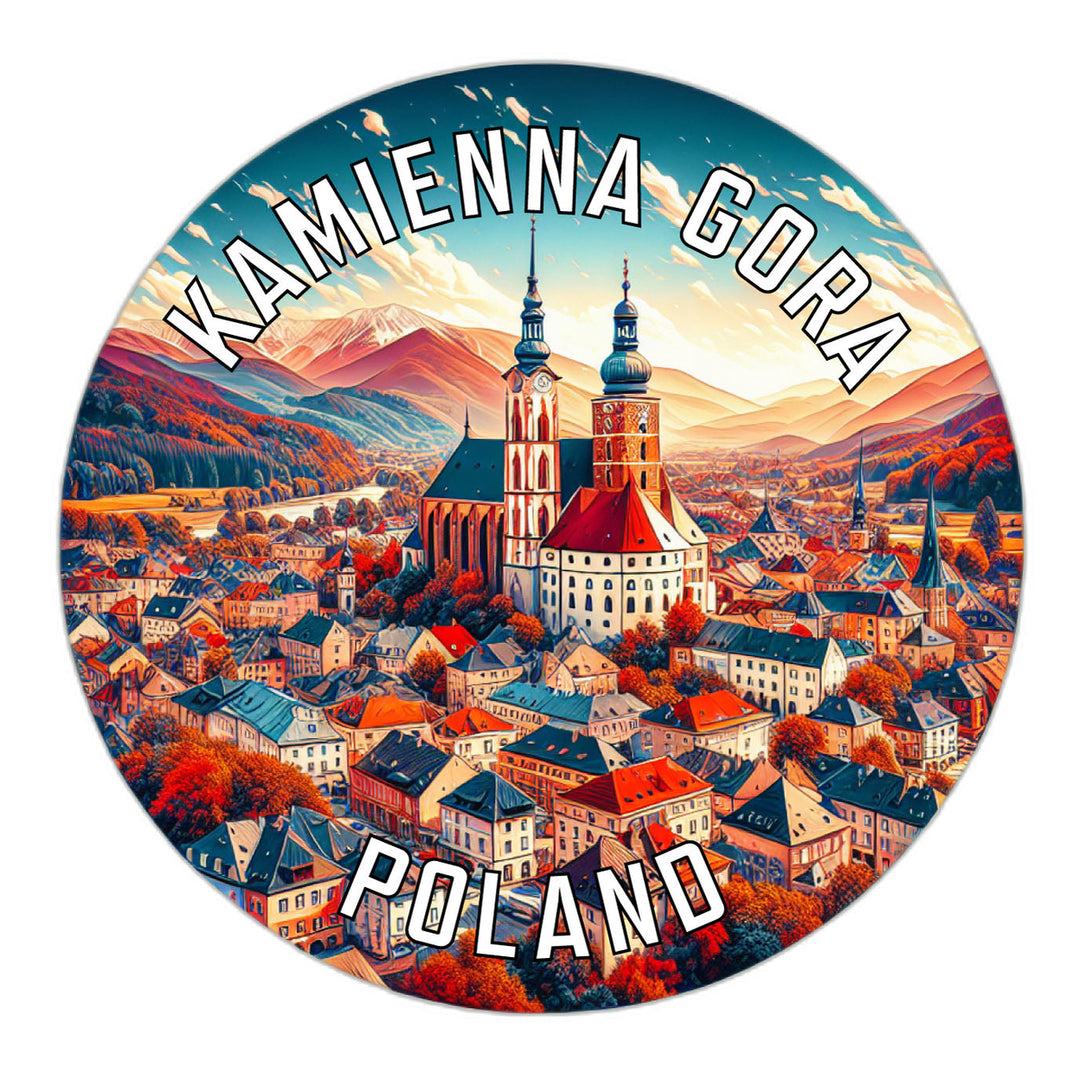 Kamienna Gora Poland Souvenir Die Cut Flat Magnet Image 1