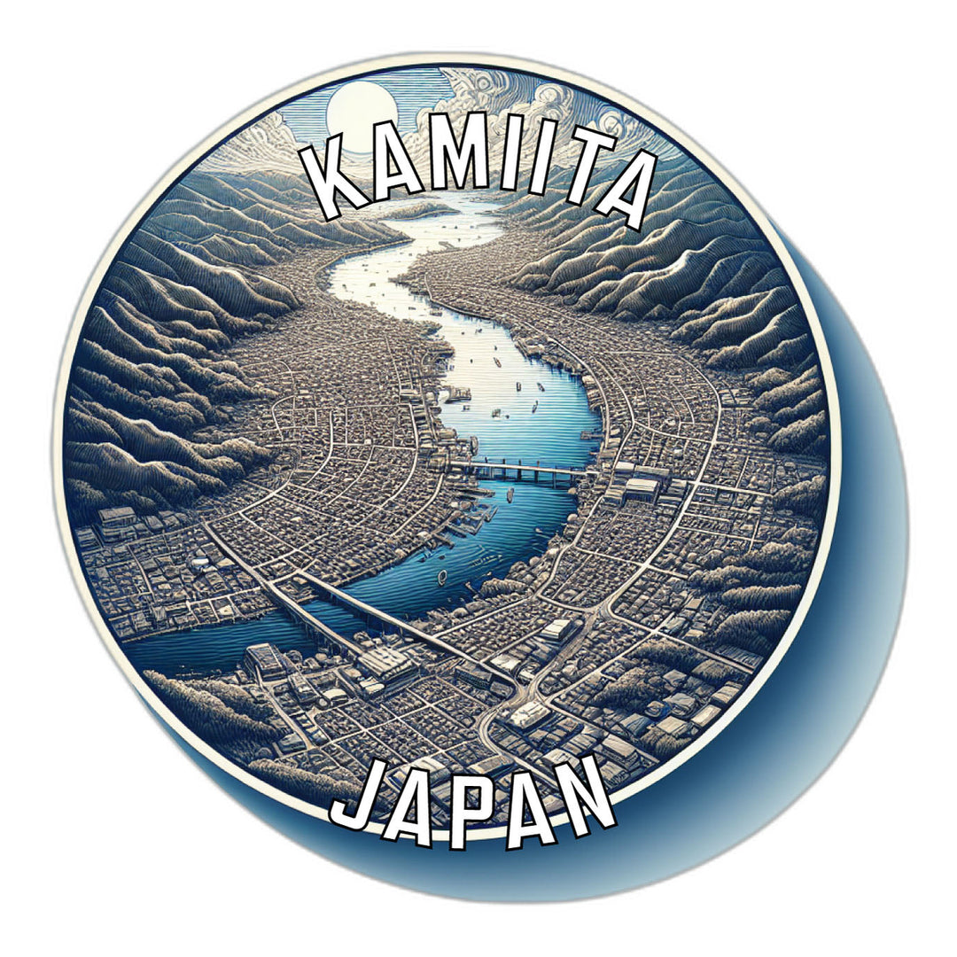 Kamiita Japan Souvenir Die Cut Flat Magnet Image 1