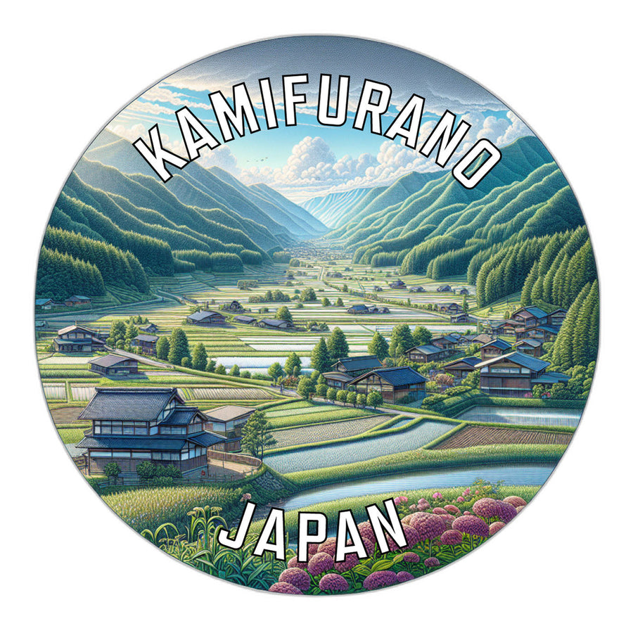 Kamifurano Japan Souvenir Die Cut Flat Magnet Image 1