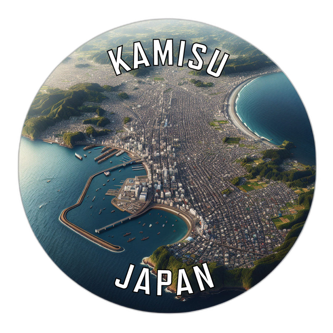 Kamisu Japan Souvenir Die Cut Flat Magnet Image 1