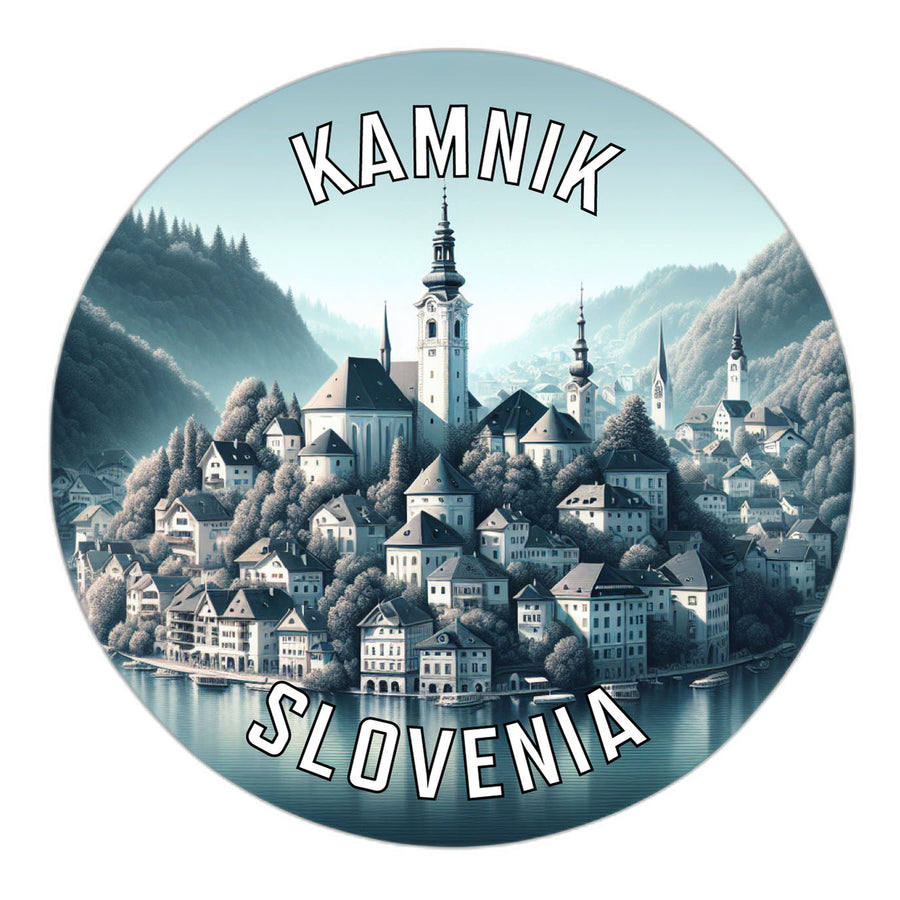 Kamnik Slovenia Souvenir Die Cut Flat Magnet Image 1