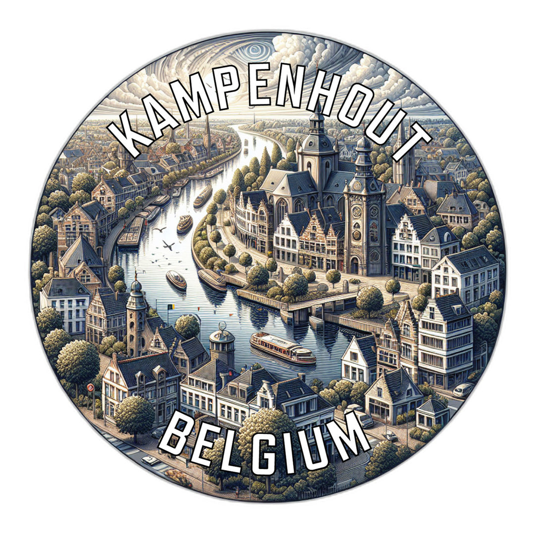 Kampenhout Belgium Souvenir Die Cut Flat Magnet Image 1