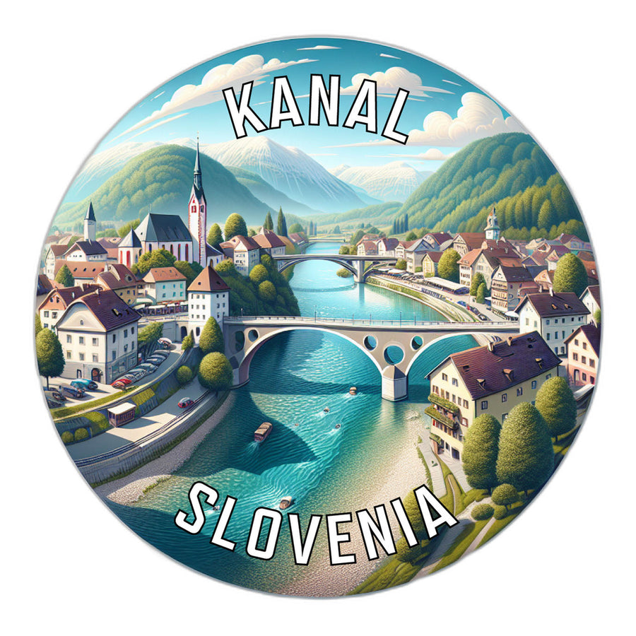 Kanal Slovenia Souvenir Die Cut Flat Magnet Image 1