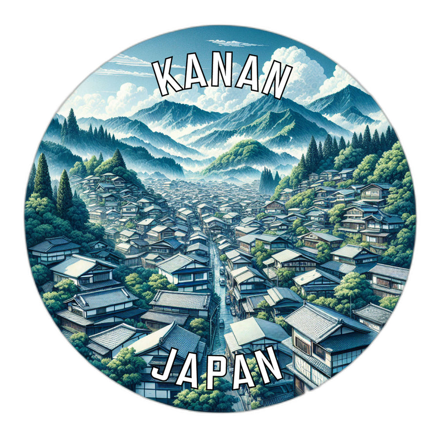 Kanan Japan Souvenir Die Cut Flat Magnet Image 1