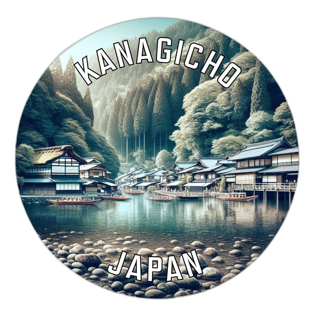 Kanagicho Japan Souvenir Die Cut Flat Magnet Image 1