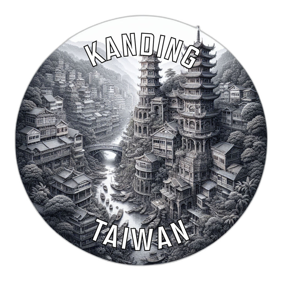 Kanding Taiwan Souvenir Die Cut Flat Magnet Image 1