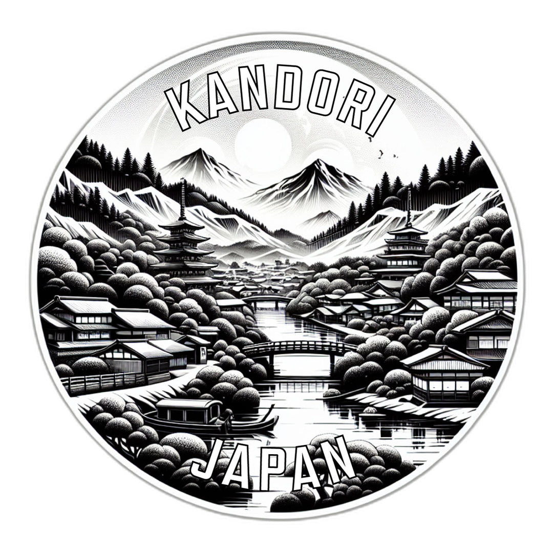 Kandori Japan Souvenir Die Cut Flat Magnet Image 1