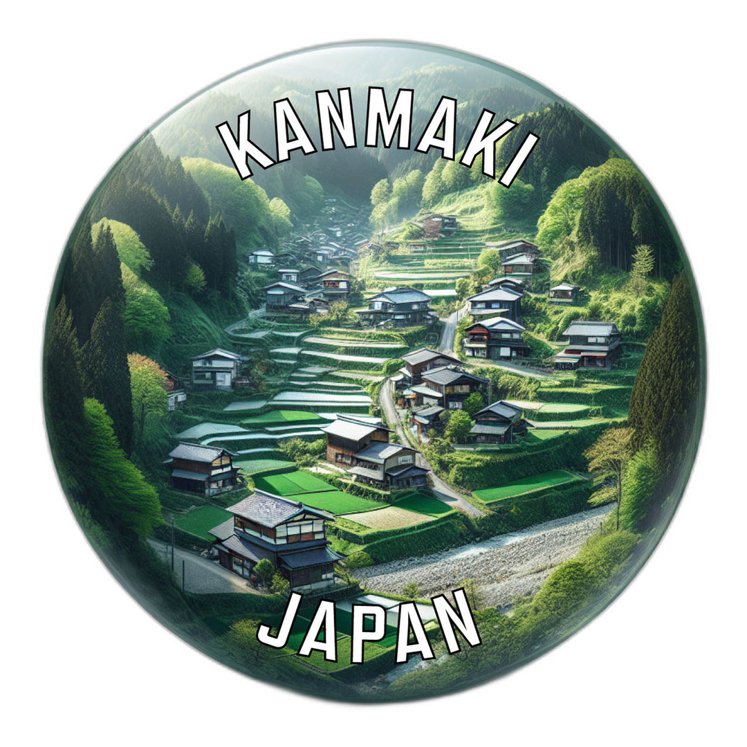 Kanmaki Japan Souvenir Die Cut Flat Magnet Image 1