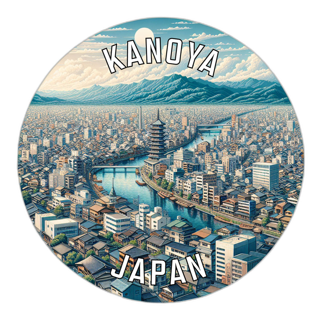 Kanoya Japan Souvenir Die Cut Flat Magnet Image 1