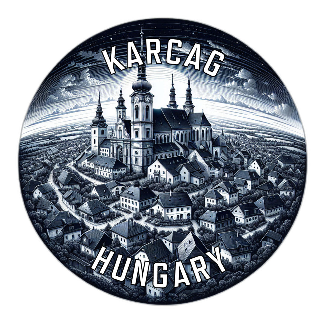 Karcag Hungary Souvenir Die Cut Flat Magnet Image 1