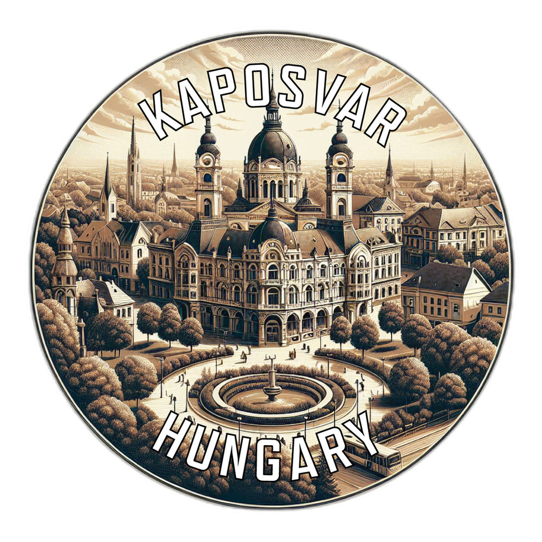 Kaposvar Hungary Souvenir Die Cut Flat Magnet Image 1