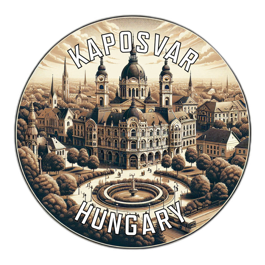 Kaposvar Hungary Souvenir Die Cut Flat Magnet Image 1