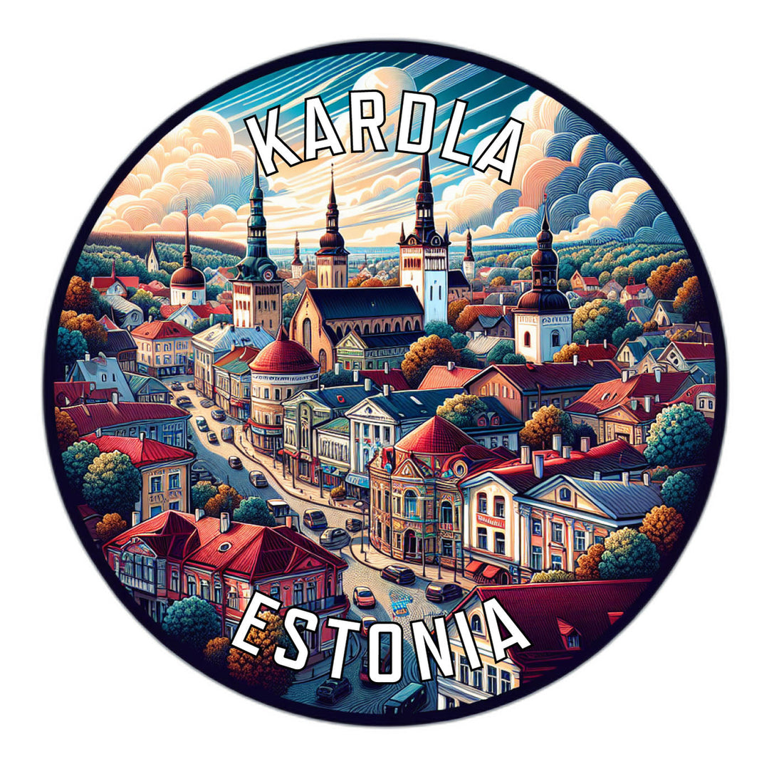 Kardla Estonia Souvenir Die Cut Flat Magnet Image 1