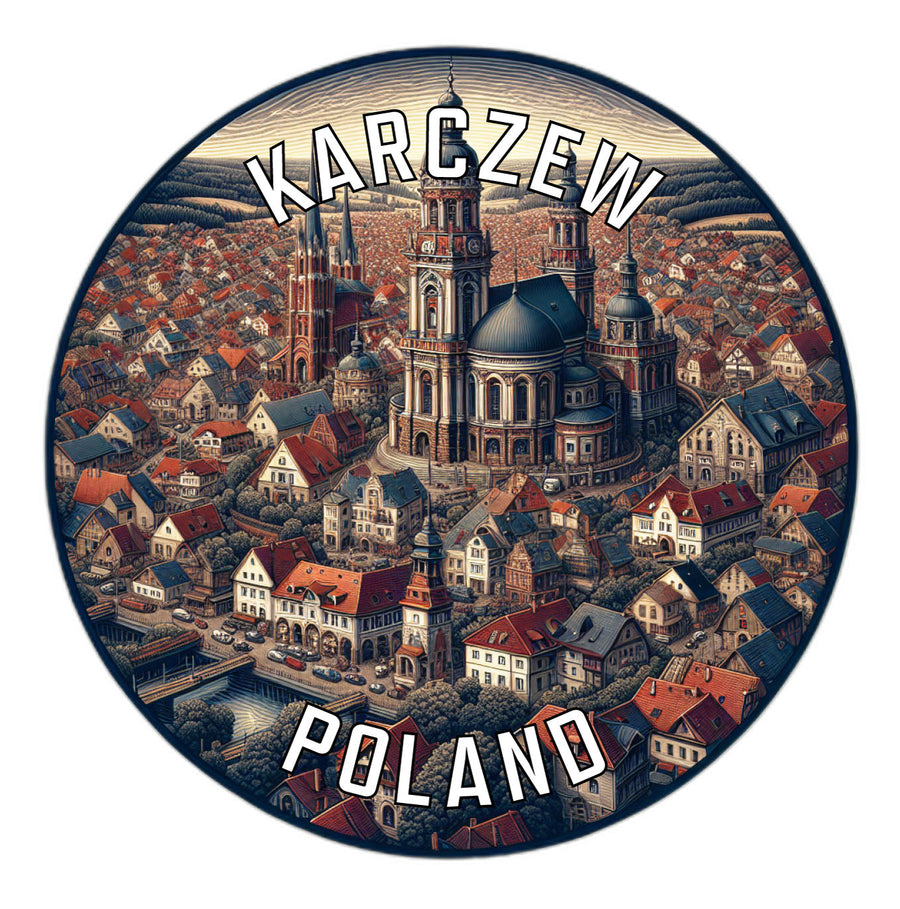 Karczew Poland Souvenir Die Cut Flat Magnet Image 1