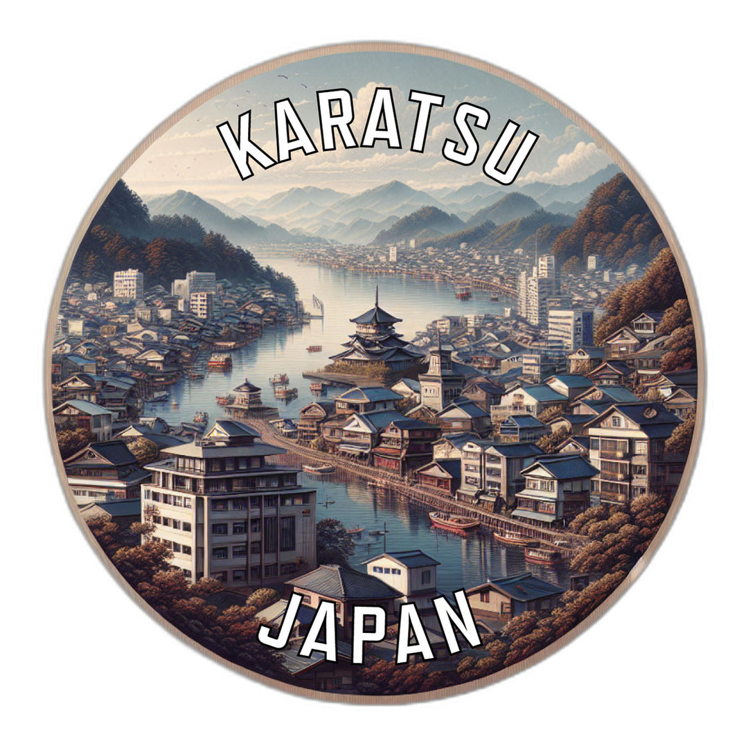 Karatsu Japan Souvenir Die Cut Flat Magnet Image 1